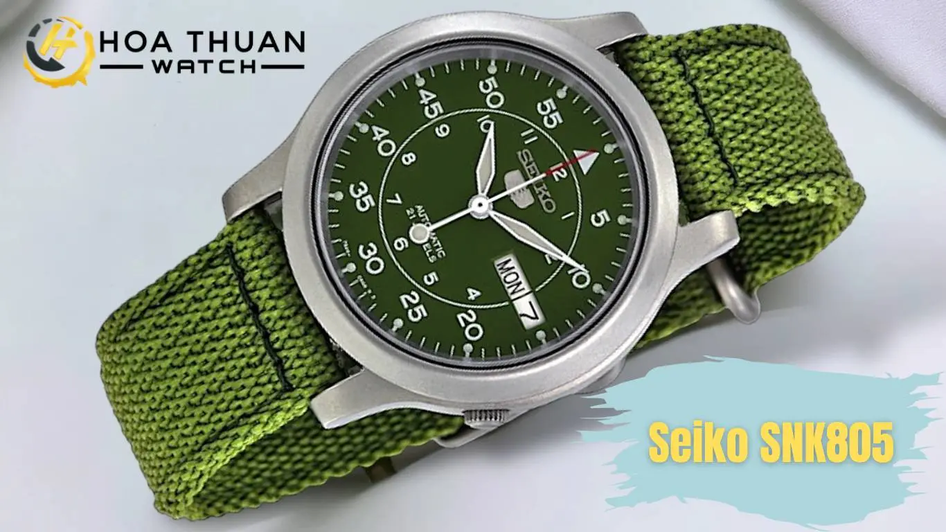 Seiko SNK805 (Xanh rêu quân đội - Chất lính không phai)
