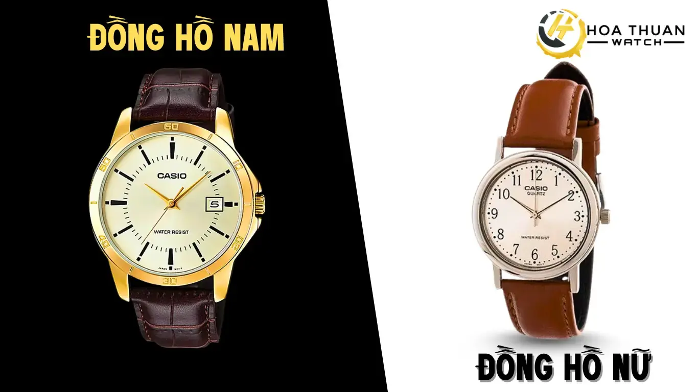 Sự khác biệt giữa đồng hồ nam và đồng hồ nữ