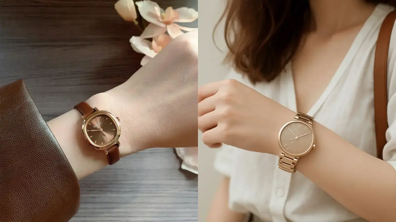 Phối đồng hồ nữ đi làm