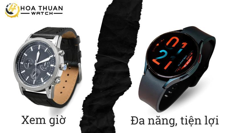Chức năng của đồng hồ cơ và đồng hồ thông minh