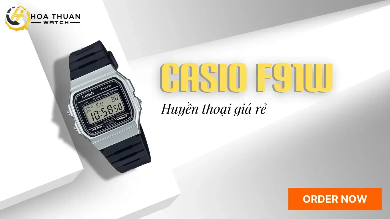 Đồng hồ điện tử Casio F91W
