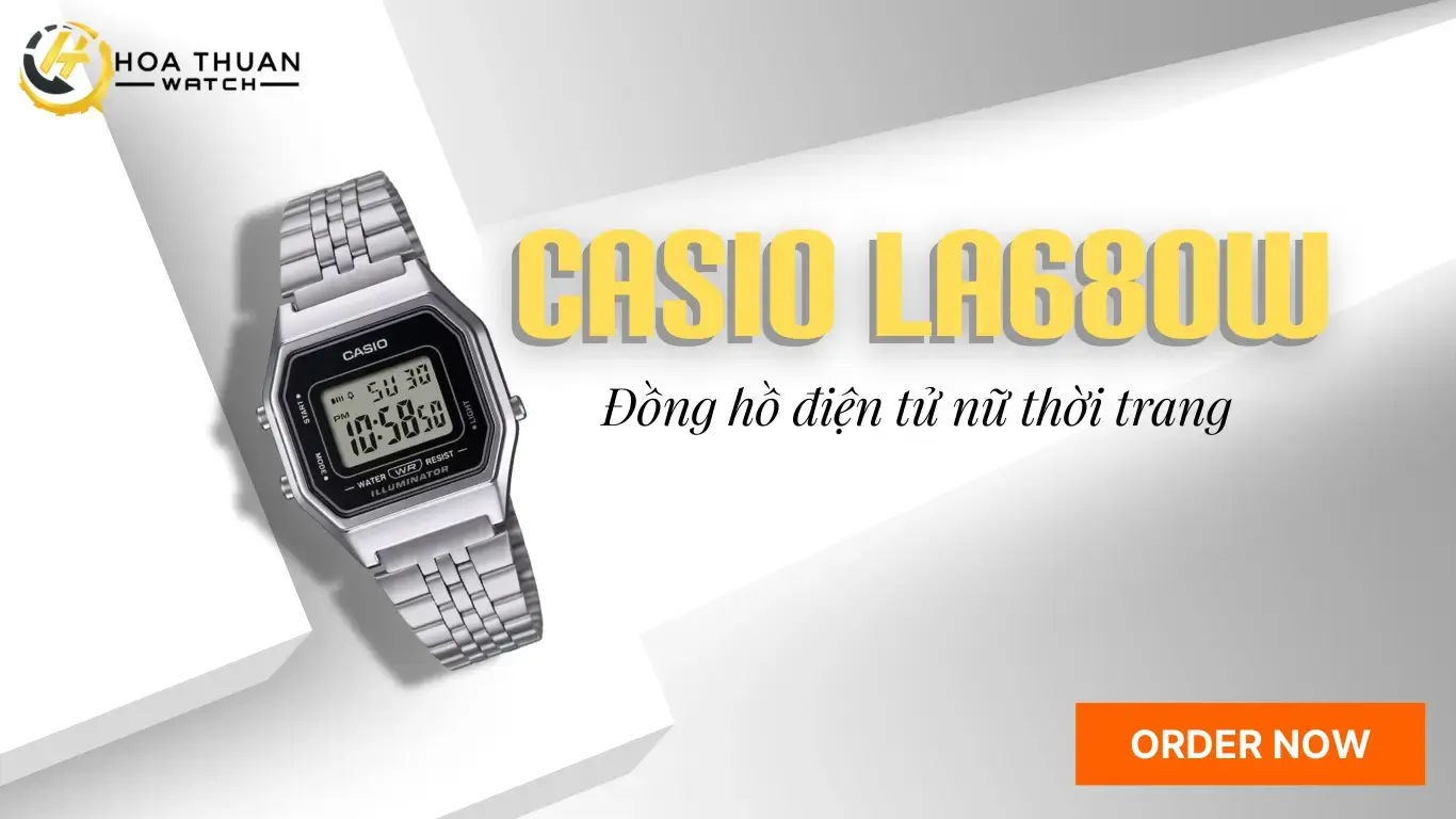 Đồng hồ điện tử Casio LA680W