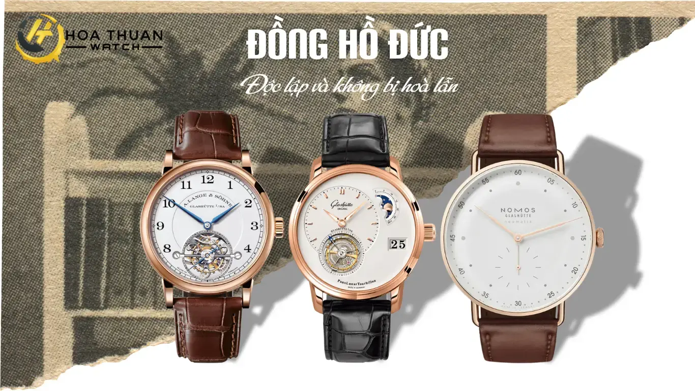 Thiết kế của đồng hồ Đức - độc lập, không bị hòa lẫn