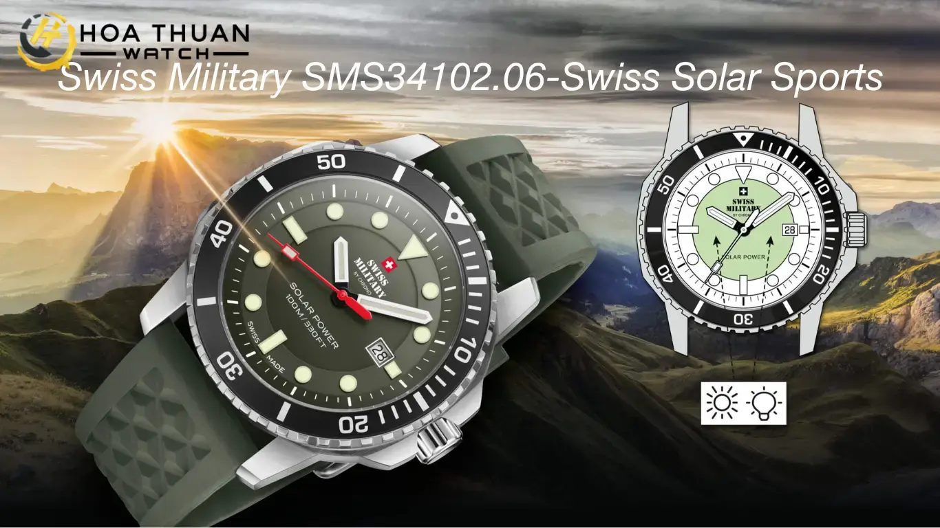 Đồng hồ năng lượng mặt trời Swiss Military SMS34102.06