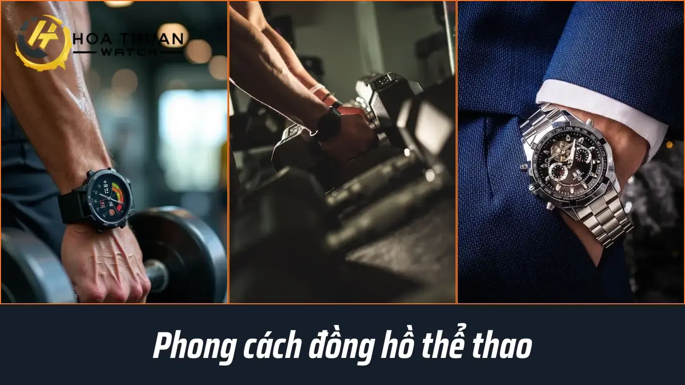 phong cách đồng hồ thể thao
