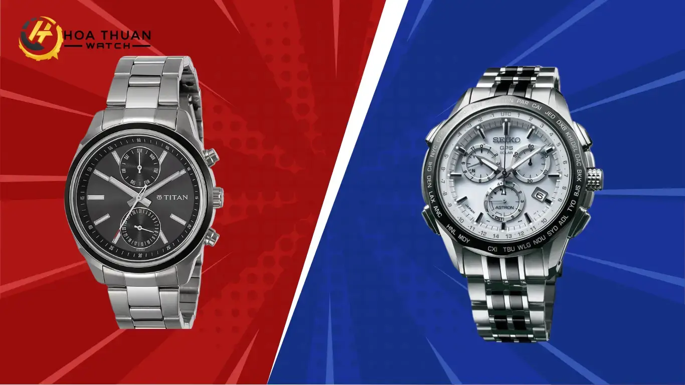 So sánh đồng hồ Titan vs. Seiko