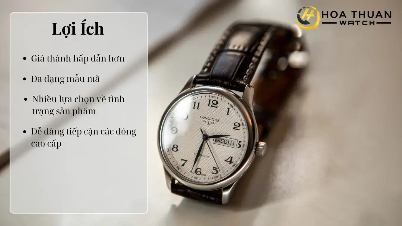 Những lợi ích khi mua đồng hồ xách tay