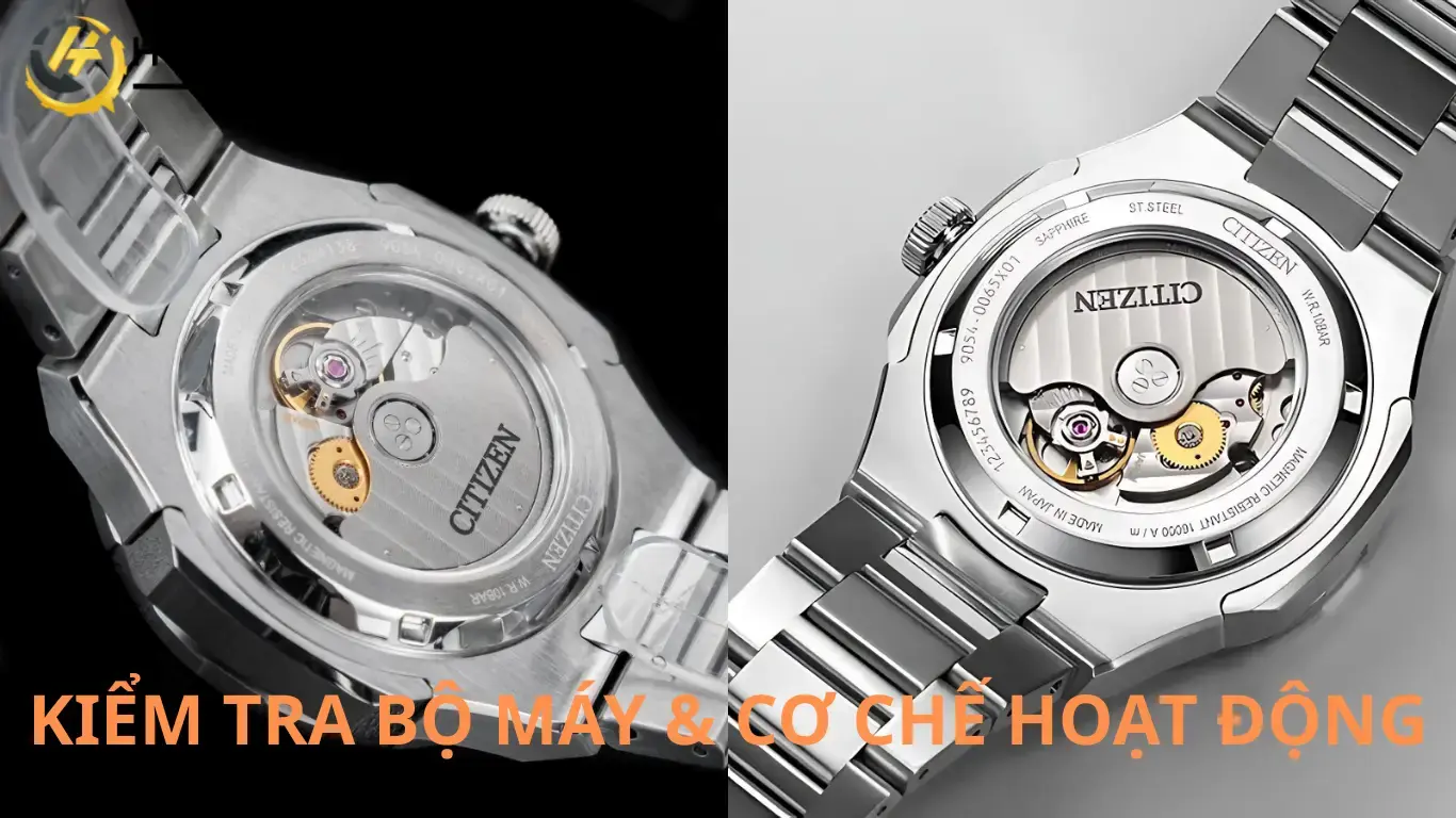 Nhận biết đồng hồ Citizen chính hãng qua bộ máy