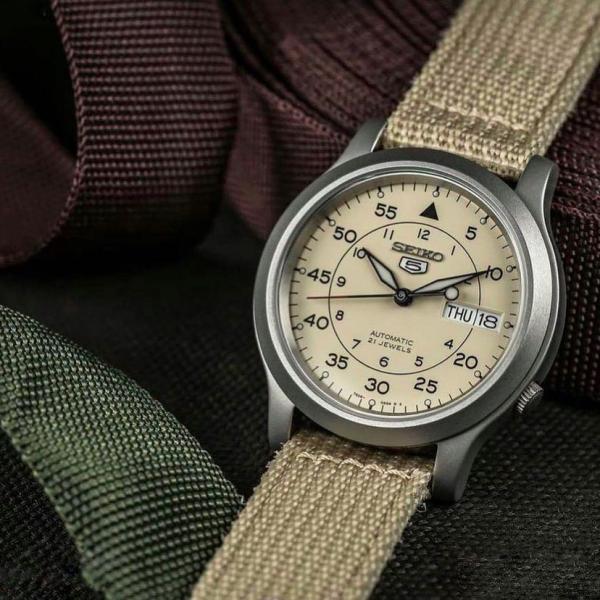 Seiko 5 Quân Đội Size 37mm Dây Dù 4 Màu