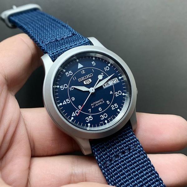 Seiko 5 Quân Đội Size 37mm Dây Dù 4 Màu