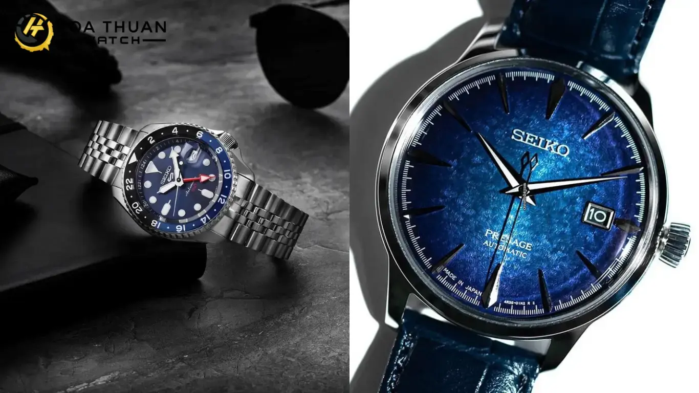 So sánh chi tiết Seiko 5 và Seiko Presage