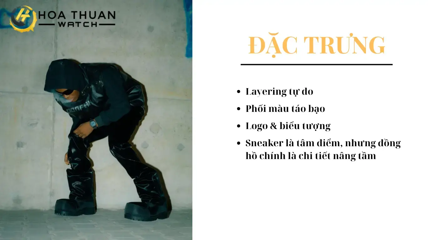 Đặc trưng của đồng hồ phong cách streetwear